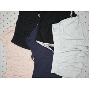 Victorias Secret LOT of 5 LARGE Sleep Shorts Soft Pajama Bottoms